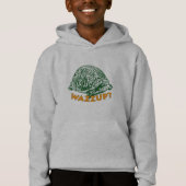 Wazup – キッズプルオーバーフード付きスウェットシャツ (正面)