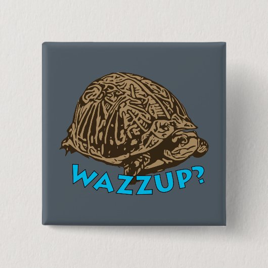 Wazup - 2インチスクエアボタン 缶バッジ (正面)