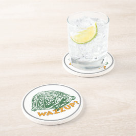 Wazup - Turtle Sandstone Drink Coaster コースター