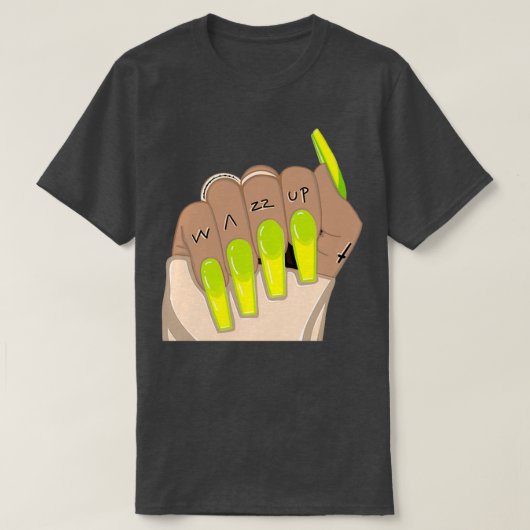 Wazzup Nails Tシャツ (デザイン正面)