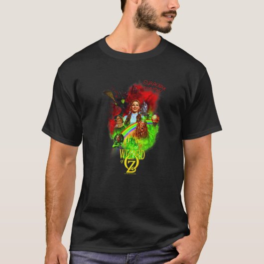 WB100 オズの魔法使い サレンダー・ドロシー 虹色 P Tシャツ (正面)