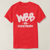 WBB対全員 Tシャツ (デザイン正面)
