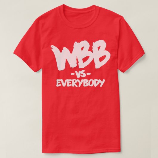 WBB対全員 Tシャツ (デザイン正面)