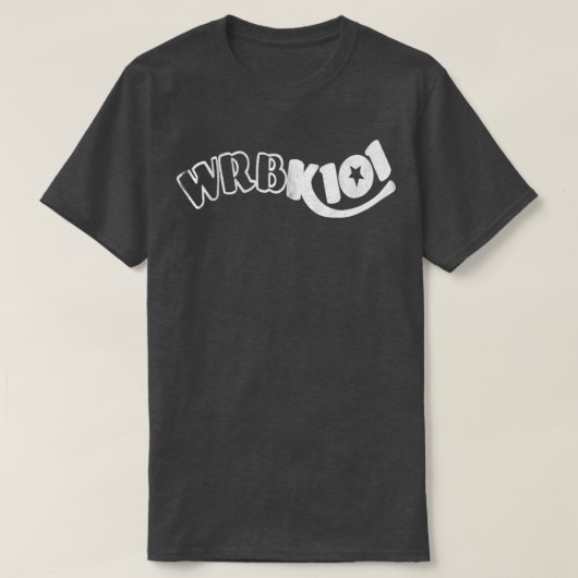 WBRK101 70sロックラジオ局 Tシャツ (デザイン正面)