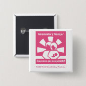 WBW15ボタン(スペイン語) 缶バッジ (正面&裏面)