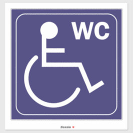 WCトイレ車いすシール記号の無効化 シール