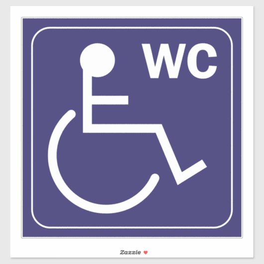 WCトイレ車いすシール記号の無効化 シール (シート)