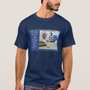 WCCの子犬の帖当の(前部)暗い服装 Tシャツ