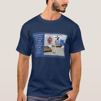 WCCの子犬の帖当の(前部)暗い服装 Tシャツ