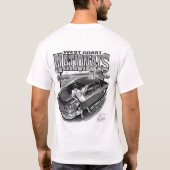 WCNの2009年のTシャツの黒及び白 Tシャツ (裏面)