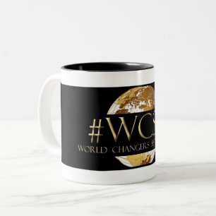 WCSTの世界のチェンジャーの姉妹の種族(TM)の黒11のoz ツートーンマグカップ