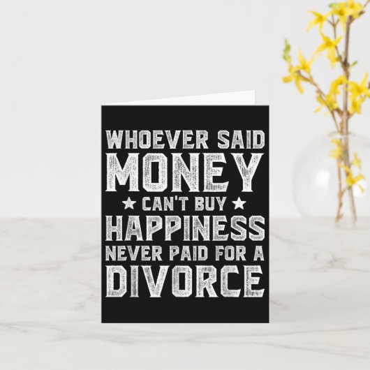 Wcute Ss Cute Ssver Said Money Can't Buy Hapness D カード (黄色い花)