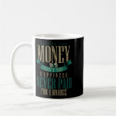 Wcute Ss Cute Ssver Said Money Can't Buy Hapness N コーヒーマグカップ (左)