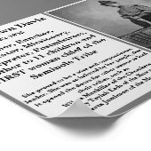 #WCW Alice Brown Davis Seminole Chief先住民Am. ポスター (角)