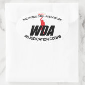 WDAACステッカー 楕円形シール (バッグ)