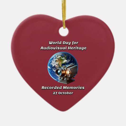 WDAH。記録されたメモリ。10月27 セラミックオーナメント (正面)