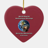 WDAH。記録されたメモリ。10月27 セラミックオーナメント (裏面)