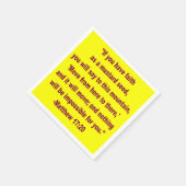 WDJS:マスタード種子としての信仰 スタンダードカクテルナプキン (角)