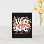 Wdnc We Do Not Care Club Floral Design  カード (黄色い花)