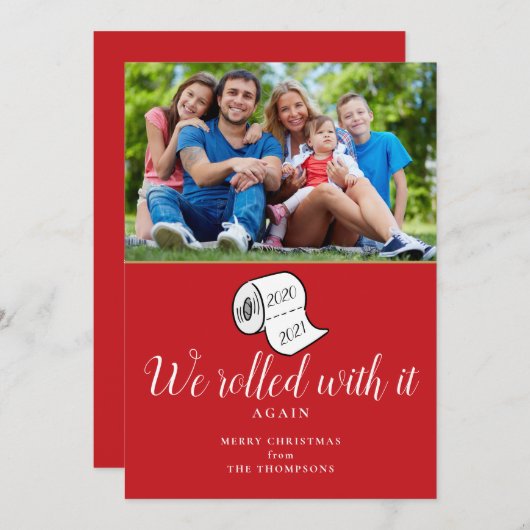 Weおもしろい With 転が It Photo Crismas シーズンカード (正面/裏面)