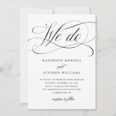 WEが行う書道クラシック結婚式招待状 招待状 (正面)