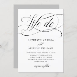 WEが行う書道クラシック結婚式招待状 招待状