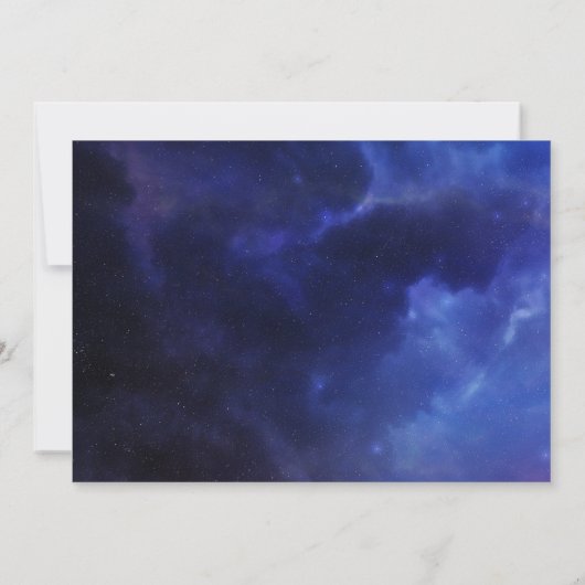 Weエロプグリッターハート写真エロペメント宇宙 招待状 (裏面)