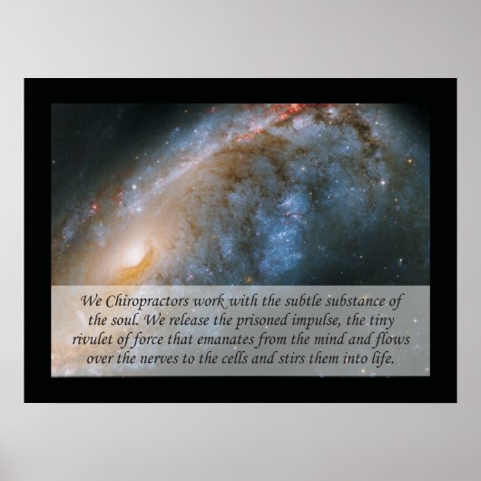 Weカイロプラクター引用文ポスター ポスター (正面)