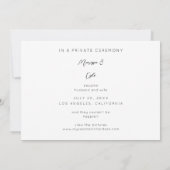 Weスクリプ得トタイポグラフィと写真アナウンス 招待状 (裏面)