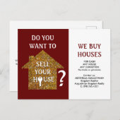 WEハウズ買不動産仲介業者 ポストカード (正面/裏面)