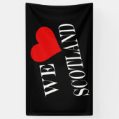 Weハートスコットランドwt (h) bnrcnt 横断幕 (縦)