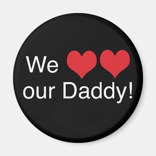 Weハートダディ マグネット (正面)