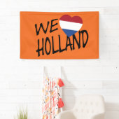 WeハートフラッグHolland bk on or bnrcnm 横断幕 (インサイチュ)