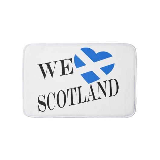 WeハートフラッグScotland bkbmt バスマット (正面)