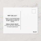 WeパーソナライズされたHouss買エテートのプロモーション ポストカード (裏面)