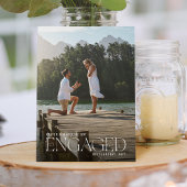 Weフォト得婚約した婚約パーティ 案内状