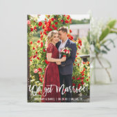 Weブ得ラシ結婚したスクリプトの写真 案内状 (スタンド正面)