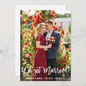 Weブ得ラシ結婚したスクリプトの写真 案内状 (正面/裏面)