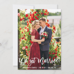 Weブ得ラシ結婚したスクリプトの写真 案内状