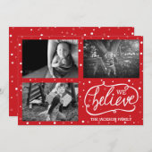 Weホリデー信じクリスマスカード シーズンカード (正面/裏面)