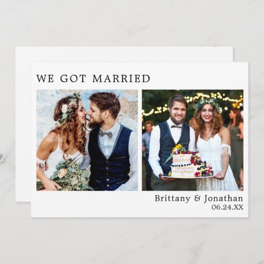 Weミニマ得モダンリスト2の写真 案内状 (正面/裏面)