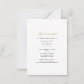 Weモダン写真得婚約パーティ ノートカード (裏面)