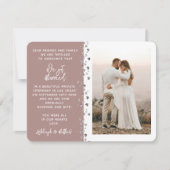 We得グリッター結婚したハートフォトバラ金ゴールド白 招待状 (正面)