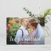 We得 Krightholeの結婚写真カード サンキューカード (スタンド正面)