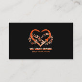 We衣服オレンジマルチプルサーキュラシス認識度 名刺 (裏面)