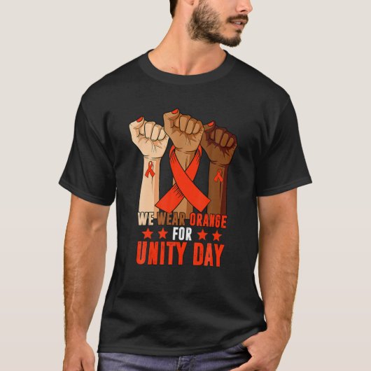 We衣服オレンジFor Unity Day Tシャツ (正面)