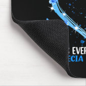 We衣服ピンクfor脱毛症認識度ハートリボン マウスパッド (コーナー)