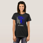We衣服ブルーフォー痛風認識度 Tシャツ (正面フル)