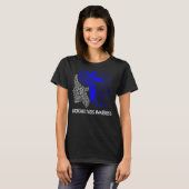 We衣服ブルーfor気管支拡張症認識度1 Tシャツ (正面フル)