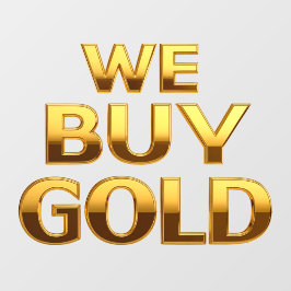 We買大切Metalsショップドア ウィンドウサイン